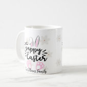 Personalized Happy Easter Mug コーヒーマグカップ (正面左)