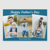 Personalized Happy Father's Day Photo Magnet Card (正面)