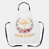 Personalized Happy Mother’s Day Floral Apron エプロン (正面)