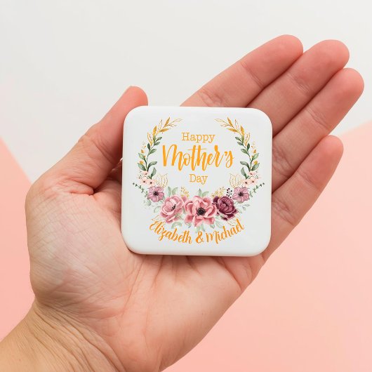 Personalized Happy Mother’s Day Floral Magnet マグネット
