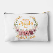 Personalized Happy Mother’s Day Floral Pouch アクセサリーポーチ (裏面)