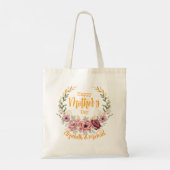 Personalized Happy Mother’s Day Floral Tote Bag トートバッグ (裏面)