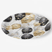 Personalized Happy New Year Party ペーパープレート (アングル)