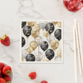 Personalized Happy New Year Party Napkin スタンダードカクテルナプキン (インサイチュ)