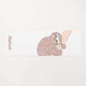 Personalized Happy Sloth Cute ヨガマット (正面(横))