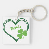 Personalized Happy St. Patrick's Day Acrylic  キーホルダー (裏面)