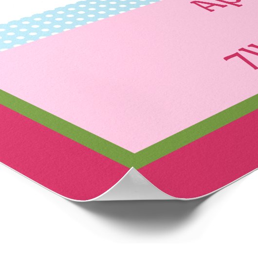 Personalized Happy Tree/Owls Birth Info Poster ポスター (角)