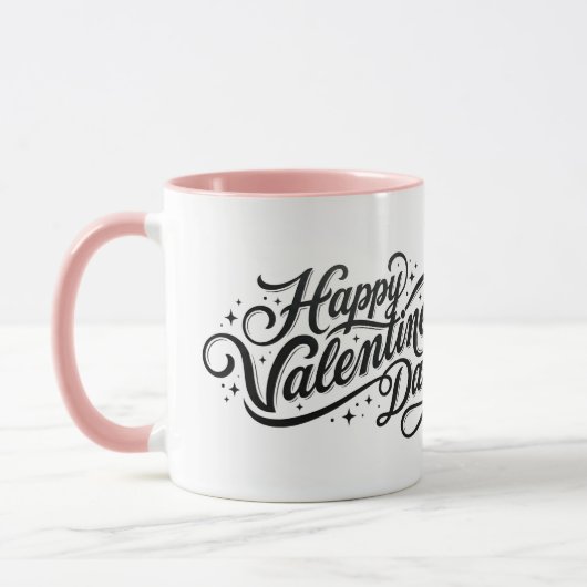 Personalized Happy Valentine's Day Custom Mug マグカップ (左)
