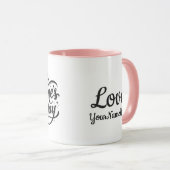 Personalized Happy Valentine's Day Custom Mug マグカップ (正面右)