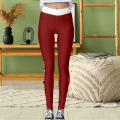 Personalized Happy Valentine's Day Pet Lovers Red レギンス