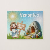 Personalized He Is Risen Easter ジグソーパズル (横)