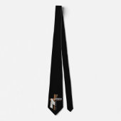 Personalized He Is Risen Vintage Easter Cross ネクタイ (正面)