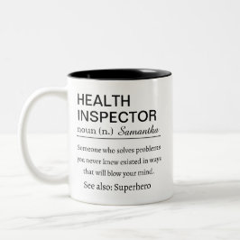 Personalized Health Inspector  Definition ツートーンマグカップ