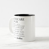 Personalized Healthcare Worker Mug Thank You Gift ツートーンマグカップ (正面左)