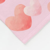 Personalized Heart Blanket Custom Name フリースブランケット (角)