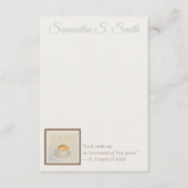 Personalized Heart Coffee Cup Flat Note Card 招待状 (正面)