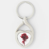 Personalized Heart Keychain - Add a photo or text キーホルダー (正面)