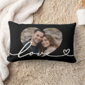 Personalized  Heart Photo  ランバークッション (ブランケット)