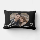 Personalized  Heart Photo  ランバークッション (正面)
