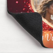 Personalized Heart Photo Frame マウスパッド (コーナー)