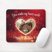 Personalized Heart Photo Frame マウスパッド (マウス)