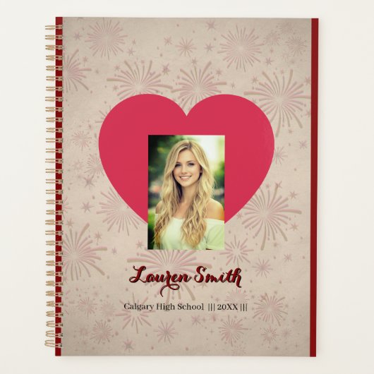 Personalized Heart Photo Planner プランナー手帳 (正面)