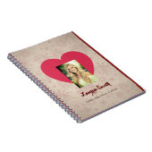 Personalized Heart Photo Spiral Notebook ノートブック (右側)