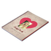 Personalized Heart Photo Spiral Notebook ノートブック (左側)