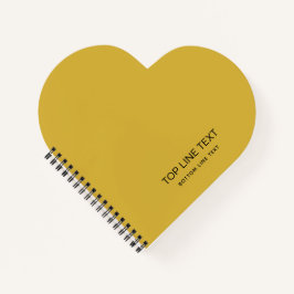 Personalized Heart Shaped Notebook with Custom Tex ノートブック