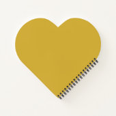 Personalized Heart Shaped Notebook with Custom Tex ノートブック (裏面)