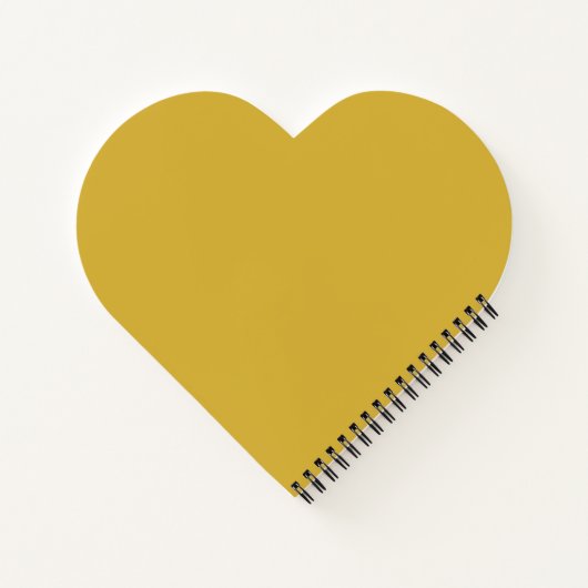 Personalized Heart Shaped Notebook with Custom Tex ノートブック (裏面)