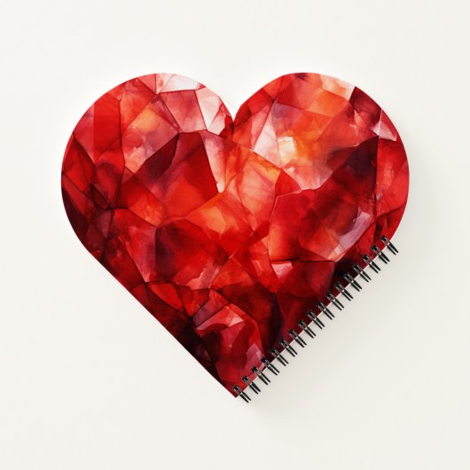 Personalized Heart Spiral NoteBook For Work& Study ノートブック (裏面)