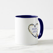 Personalized Heart Stethoscope Mug マグカップ (正面右)