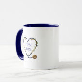 Personalized Heart Stethoscope Mug マグカップ (正面左)