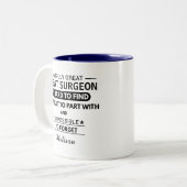Personalized Heart Surgeon Appreciation Doctor ツートーンマグカップ (正面左)