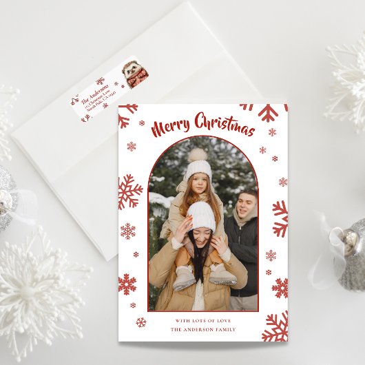 Personalized Hedgehog Christmas Return Label ラベル