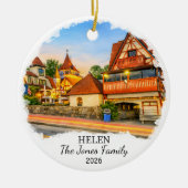 Personalized Helen Ornament, Custom Georgia セラミックオーナメント (正面)