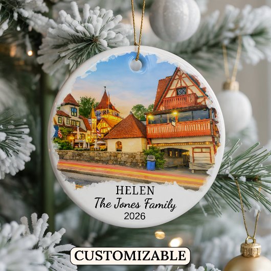 Personalized Helen Ornament, Custom Georgia セラミックオーナメント