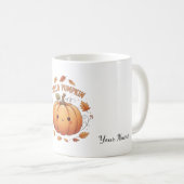 Personalized Hello Pumpkin Coffee Mug  コーヒーマグカップ (正面右)