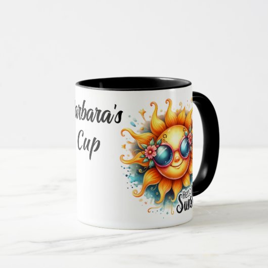 Personalized Hello Sunshine マグカップ (正面右)