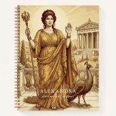 Personalized Hera Affirmations Journal ノートブック (正面)