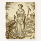 Personalized Hera Affirmations Journal ノートブック (正面)
