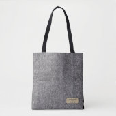 Personalized Herringbone Tweed Archivist Tote Bag トートバッグ (正面)