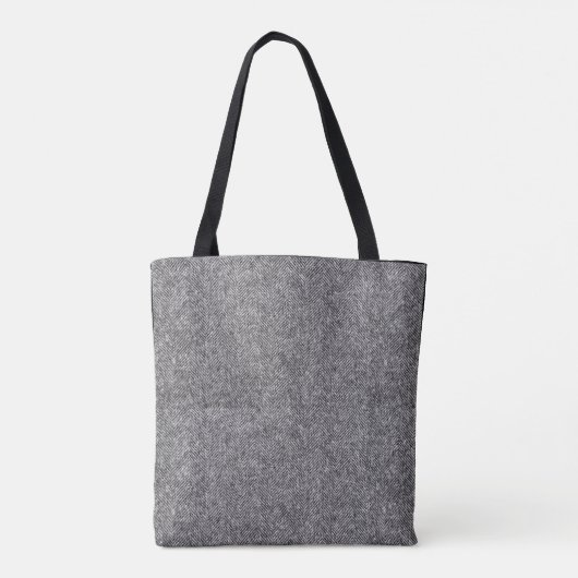 Personalized Herringbone Tweed Archivist Tote Bag トートバッグ (裏面)