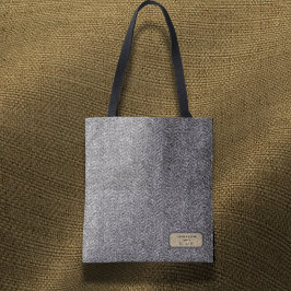 Personalized Herringbone Tweed Archivist Tote Bag トートバッグ