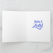 Personalized Hey Gurl Funny Lemon Lime カード (内部)