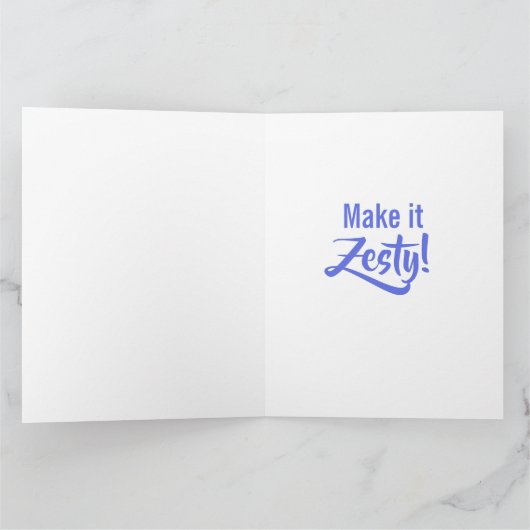 Personalized Hey Gurl Funny Lemon Lime カード (内部)