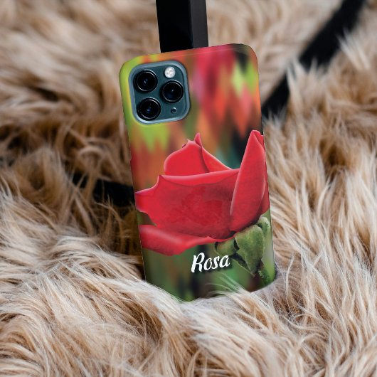 Personalized High-Poly Rose Bud Phone Case iPhoneケース