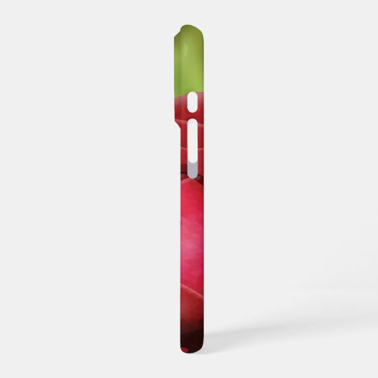 Personalized High-Poly Rose In Bloom Phone Case iPhoneケース (左側面)