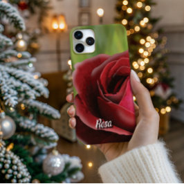 Personalized High-Poly Rose In Bloom Phone Case iPhone 16 Proケース